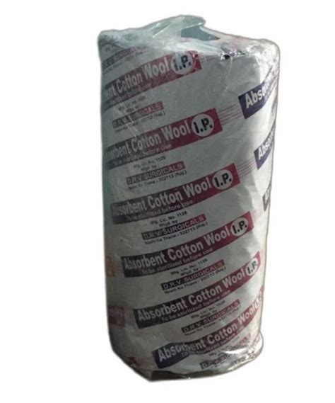 White Plain Absorbent Surgical Cotton Wool Rolls Packaging Size Gm