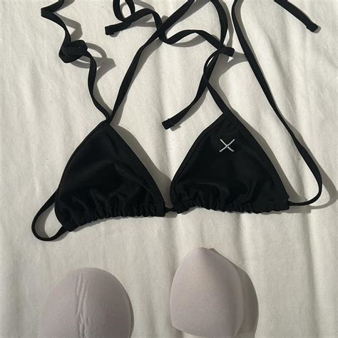 Boutine La Black Bikini Top Size Small Worn Once No Depop