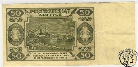 50 Zlotych 1948 Seria CT St 4 Archiwum Niemczyk Pl