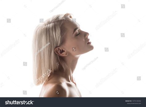 Profile Attractive Nude Confident Woman Closed Stock Photo 1373140352 Shutterstock