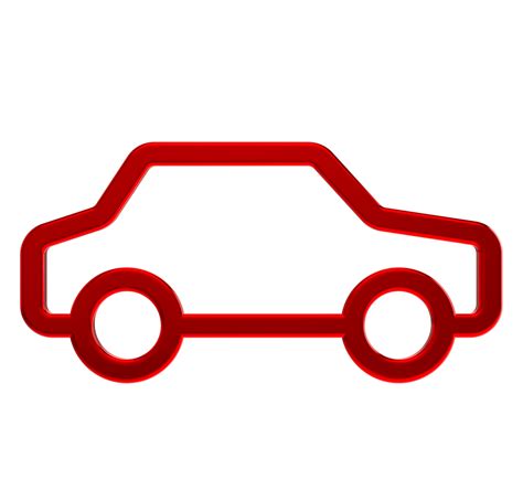 3D Car icon on transparent background 16774552 PNG