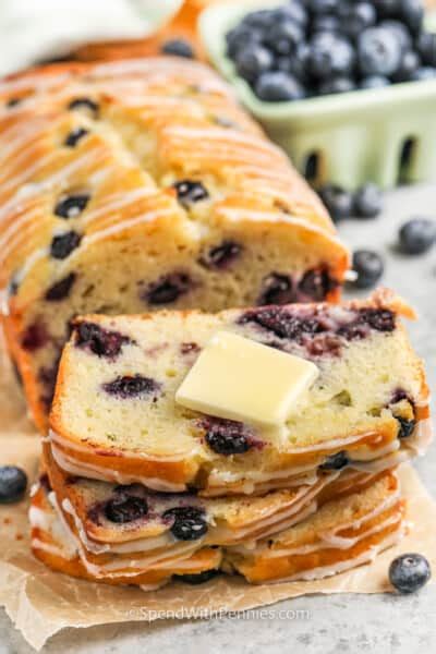 Blueberry Bread Spend With Pennies