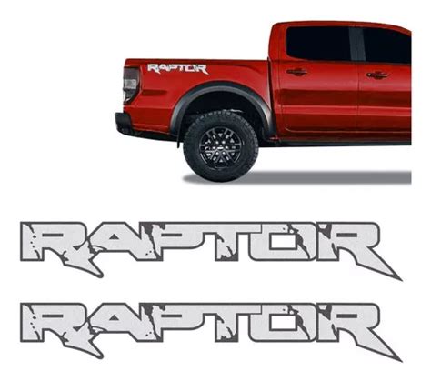 Adesivo Lateral Ford Ranger Raptor Faixa Ca Amba Cor Prata