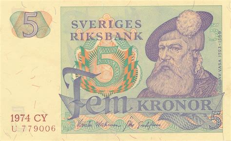 Schweden Kronor Banknote Sveriges Riksbank Unc Ma Shops