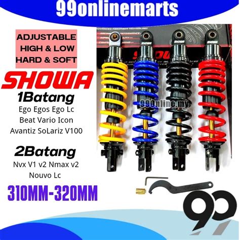 Showa Scooter Absorber Adjustable High Low Hard Soft Mm Nvx Nmax