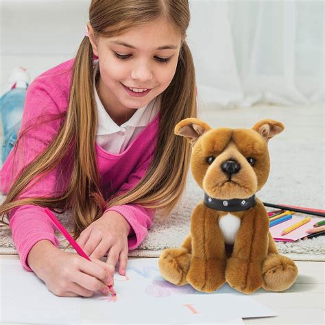 PMS Natural World – Premium Brown Staffy Teddy Bear, Staffordshire Bull