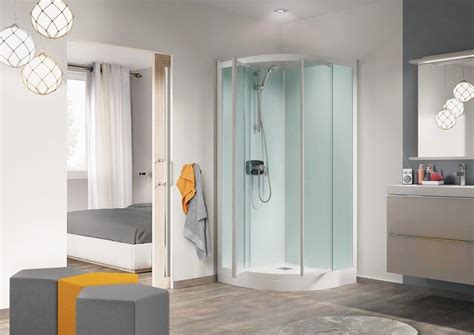 Cabine De Douche Kineprime Glass R80 80x80 Portes Pivotantes Mitigeur