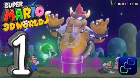 Super Mario 3d World Walkthrough Gameplay Part 1 World 1 1