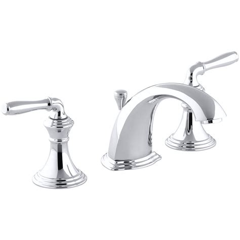 Kohler Devonshire 8 Inch Widespread 2 Handle Low Arc Bathroom Faucet In