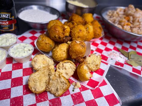 Crispy clam cake fritters | CoveSurfandTurf