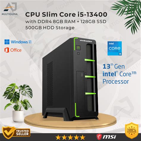 Jual CPU PC Slim Intel Core I5 13400 Gen 13 RAM 8GB SSD Rakitan Office