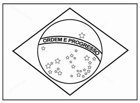 Bandeira Do Brasil Para Pintar