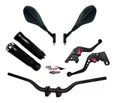 Kit Retrovisor Bmw Manopla Manete Guidão Naked Cb250 Twister Parcelamento sem juros