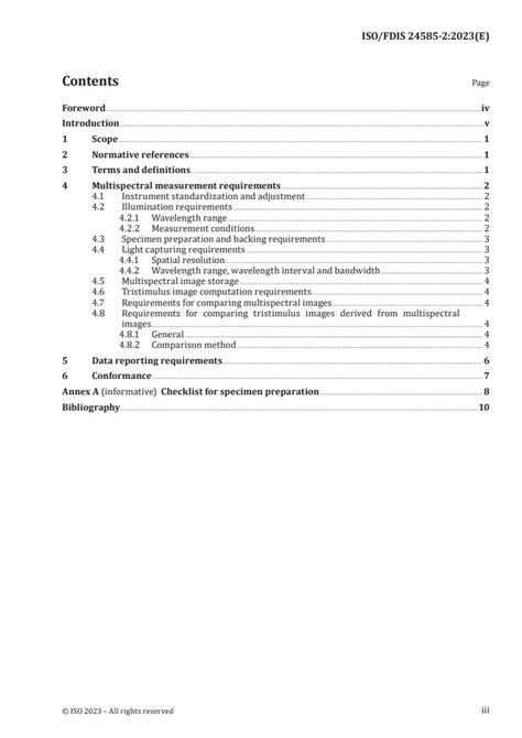 Iso 24585 2 Graphic Technology — Multispectral Imaging Measurement