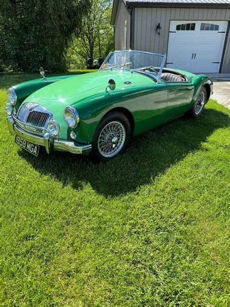 1958 Mg Mga Convertible Green For Sale