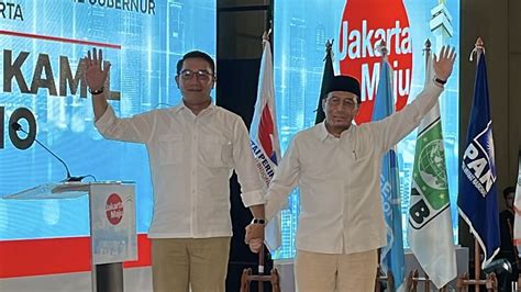 Ridwan Kamil Dan Suswono Daftar Ke Kpu Besok Kami Bukan Orang Dari Nol