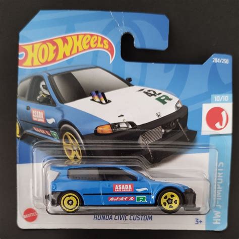 Carrinho Hot Wheels Honda Civic Custom Shopee Brasil