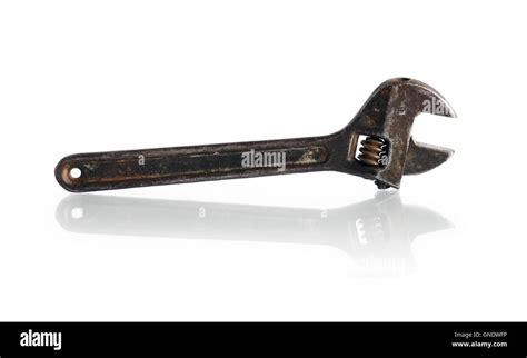 Old Rusty Spanner Stock Photo Alamy