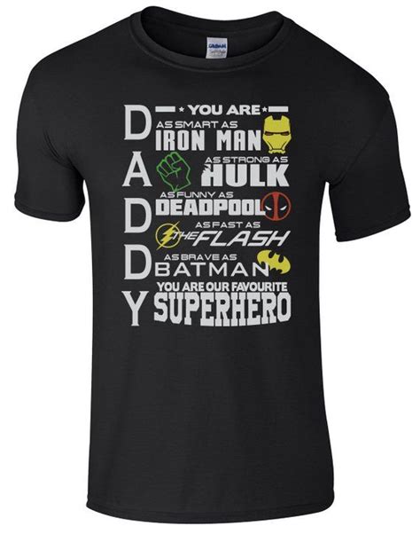 Daddy You Are Our Favourite Superhero Fathers Day T Shirt