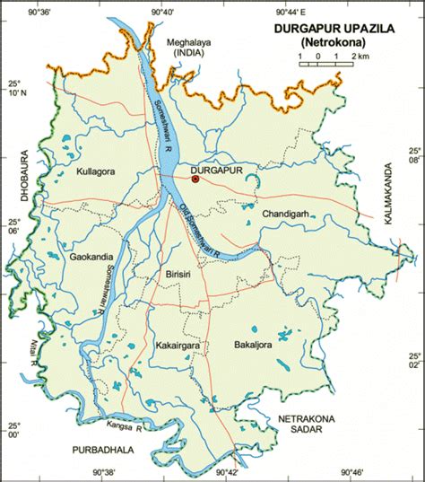 1: Map of Durgapur upozila | Download Scientific Diagram