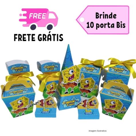 Kit 20 Itens Personalizados Bob Esponja Elo7 Produtos Especiais