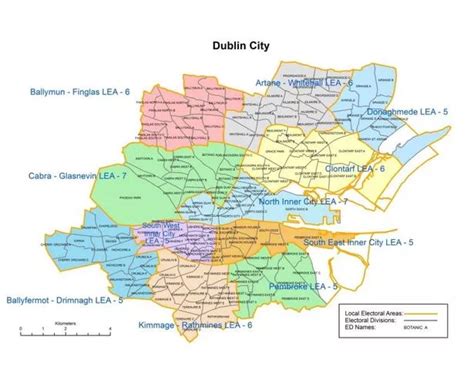 Dublin Districts Map