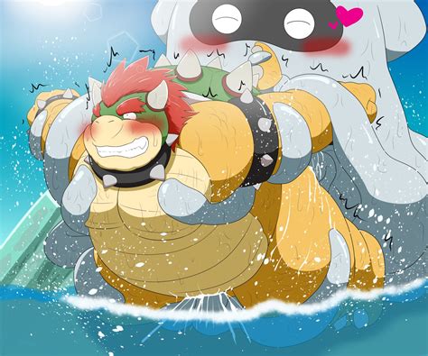 Rule 34 2021 Anthro Aosano Tenpura Belly Blooper Blush Bowser Duo