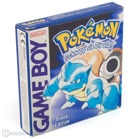 GameBoy Pokemon Blaue Edition DE Version Mit OVP Sehr Guter