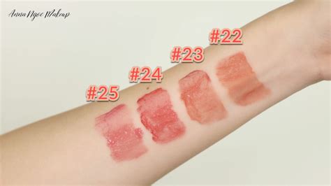 Swatch Romand Juicy Lasting Tint 2021 Bare Nude Juicy Anna Ngọc