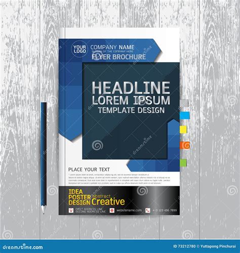 Brochure Flyers Poster Design Layout Template In A Size With Vector