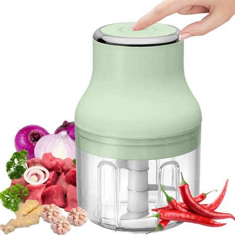 VOUM Electric Mini Garlic Chopper Portable Mini Food Chopper Vegetable