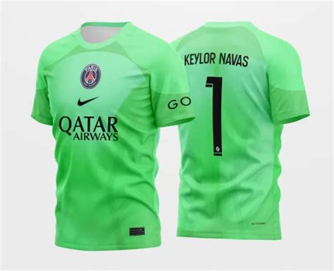 Arte Vetor Camisa Psg Goleiro Paris Saint Germain Janete Artes