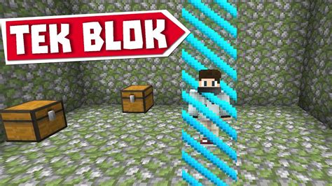 MİNECRAFT ama TEK BLOK 2 sezon bölüm 7 YouTube