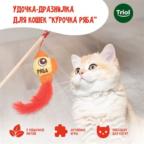 Игрушка-дразнилка для кошек "Курочка Ряба" Triol - купить с доставкой ...