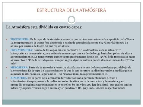 Tema 1 La AtmÓsfera Grado Sexto