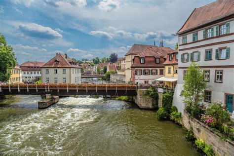 Bamberga Germania Vecchie Case Pittoresche Nella Parte Dell Isola