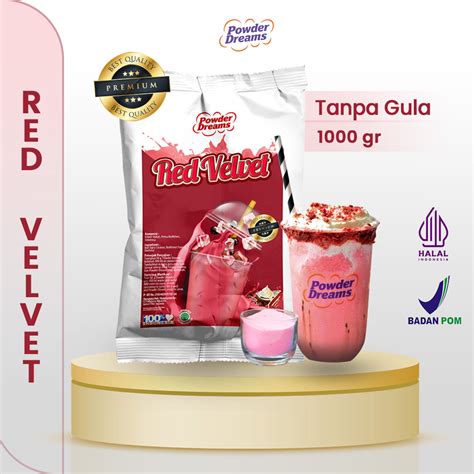 Jual Powder Dreams Bubuk Minuman Rasa Red Velvet Kemasan 1 KG