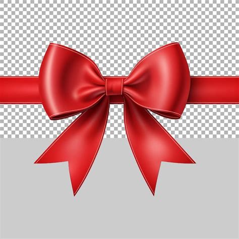 Premium PSD Red Ribbon On Transparent Background Ai Generated