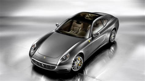 Gray Ferrari 612 Scaglietti Sport Car Wallpaper