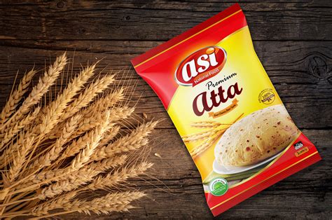 Wheat Atta Packet Design Asi Group Bd On Behance