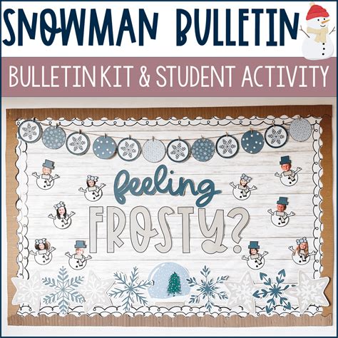 Winter Snowman Bulletin Board Kit — Stephanie Nash - A Touch of Class ...