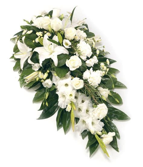 White Single Ended Spray Emma S Florist