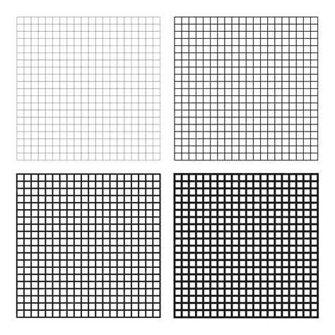 Black grids grids squares on white background vector illustration