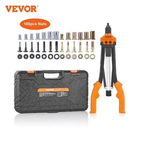 VEVOR 14 16 Rivet Nut Tool Rivnut Tool Kit With Metric And SAE Mandrels