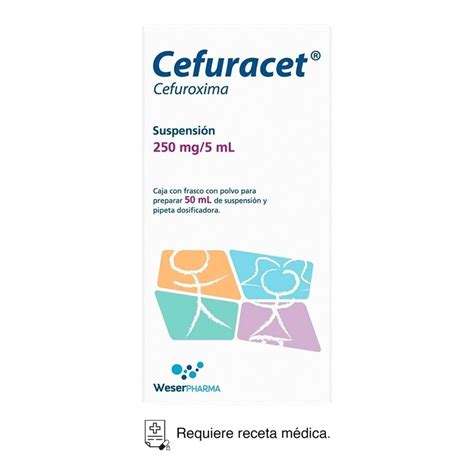 Cefuracet Cefuroxima Mg Ml Suspensi N Polvo Para Ml Walmart