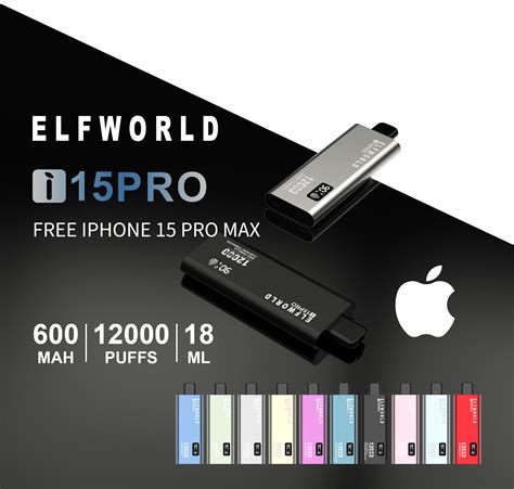 ELFWORLD I15 PRO 12000 RECHARGEABLE DISPOSABLE VAPE POD DEVICE WITH