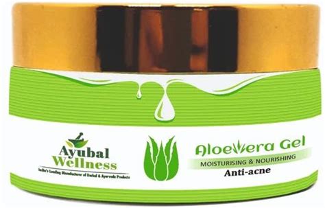 Ayubal Wellness Natural Aloe Vera Gel Type Of Packaging Cream Jar At