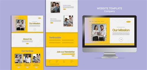 Our mission web design template - Free PSD Template Download | PSD ...