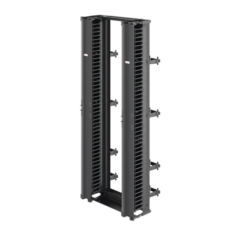 Hoffman Edr19fm45ucm2 2 Post Open Frame Rack With Two Cabl