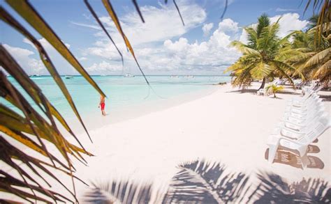 Para So Caribe O En Isla Saona Con Arena Blanca Aguas Turquesas Y